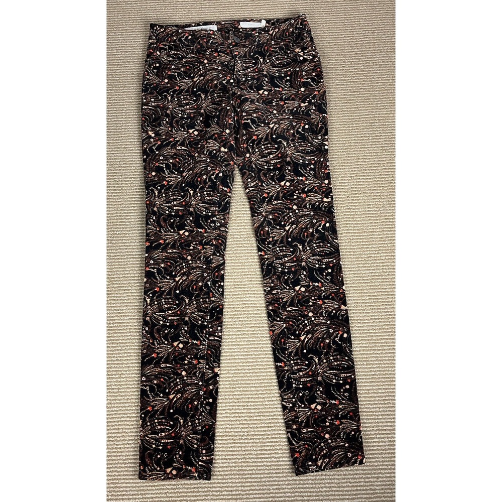 Pilcro and the Letterpress Corduroy Floral Straight Pants Womens Size 27 Serif